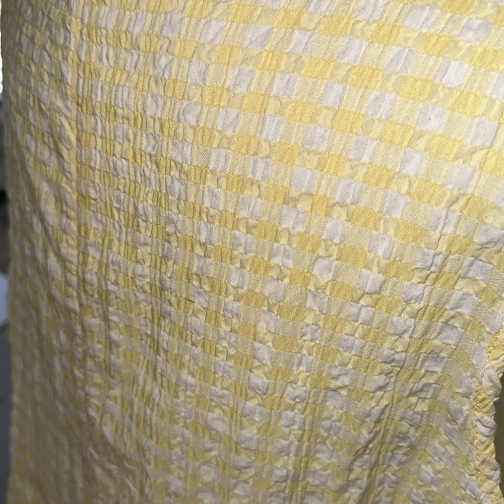 Chloe + Rene Yellow Plaid Dress Size XL - Picture 10 of 11